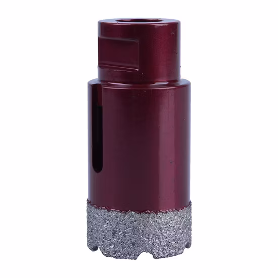 Foret à noyau de diamant brasé sous vide, scie cloche pour marbre, trépan à vide