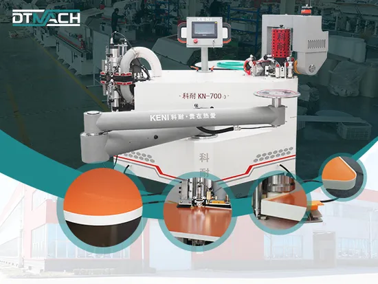 Plaqueuse de chants automatique pour le travail du bois, courbe automatique et plaqueuse de chants droits, coupe-bordure en bois